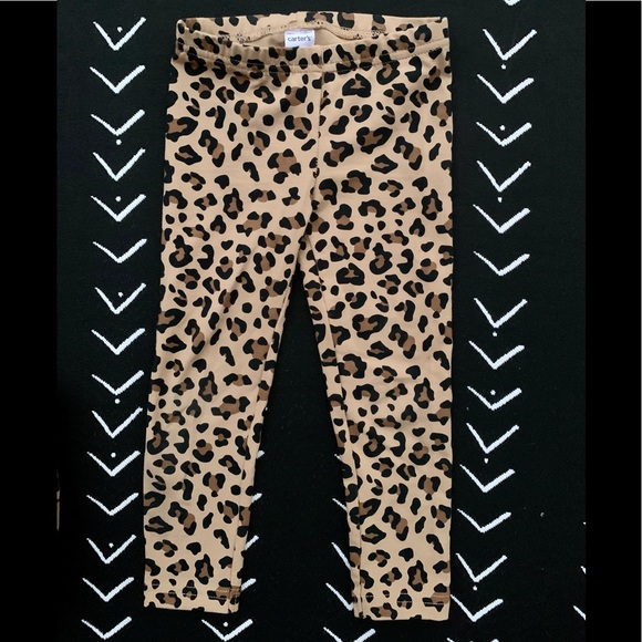 CARTER’S LEOPARD 2PC SET CORDUROY DRESS TUNIC LEGGINGS PANTS OUTFIT ANIMAL PRINT - Picture 9 of 10